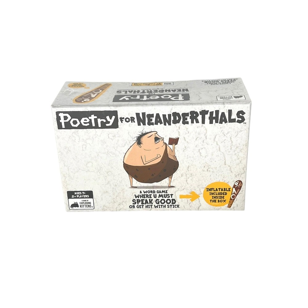 Exploding Kittens Poetry For Neanderthals Party Game Original Edition New Sealed